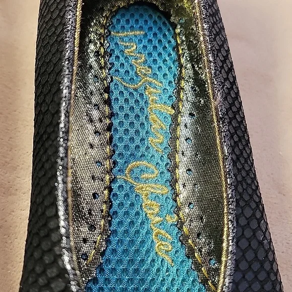 Irregular Choice Black Textured Pointed Toe Tie Front Shoes Size 42 EUC No Box - Picture 3 of 8